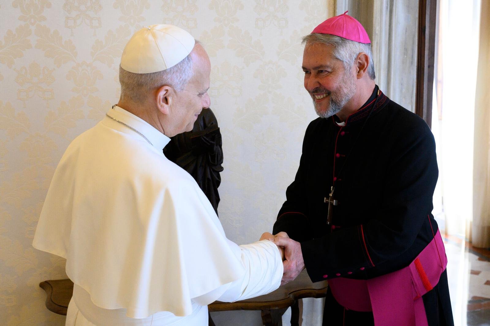 EL ARZOBISPO DE MERCEDES-LUJÁN SE REUNIÓ CON EL PAPA LEÓN XIV